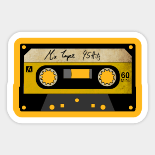 Vintage Cassette Mix Tape Sticker